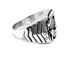 Sk6201 Mens Patriotic American Pride Flag Eagle Ring Rings