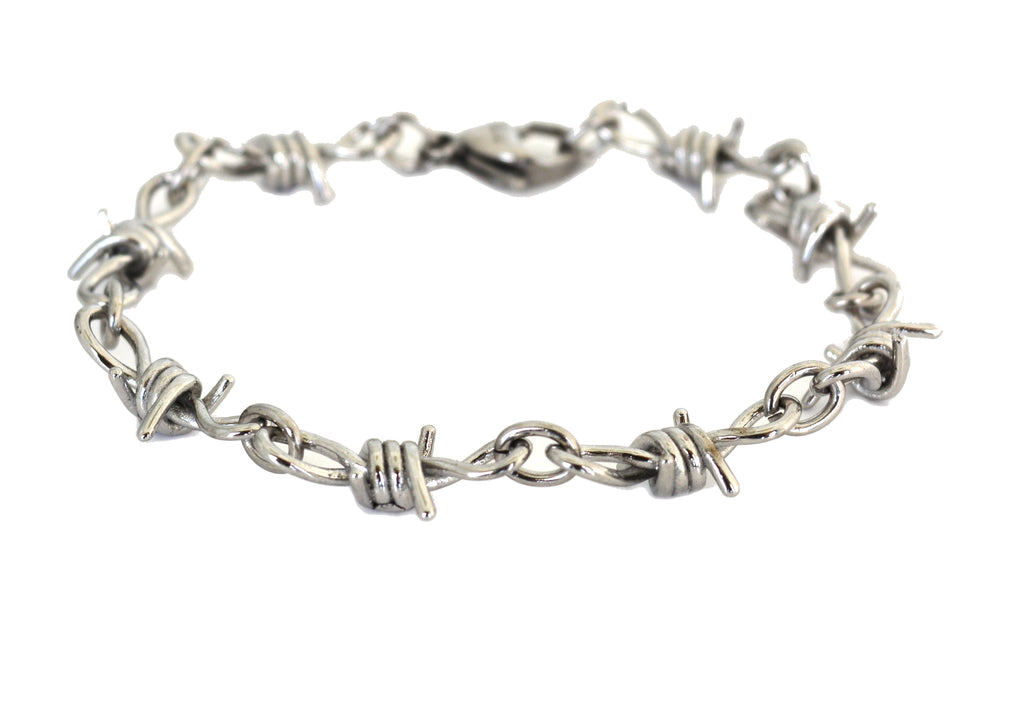 SK2033 Bracelet Uni-Sex Stainless Steel Barbed Wire Link Design