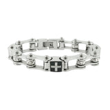 SK2279 Ladies Bike Chain Bracelet Crystal Rollers With Cross Sections