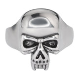 SK1016 Gents Vampire Skull Ring Stainless Steel Motorcycle Biker Jewelry