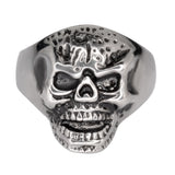 SK1027 Gents Mister Skull Ring Stainless Steel Motorcycle Biker Jewelry