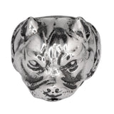 SK1048 Gents Pit Bull Dog Ring Stainless Steel Motorcycle Biker Jewelry