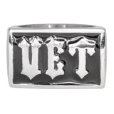 SK1060 Gents Veteran Ring Stainless Steel Military Jewelry Sizes 9-16