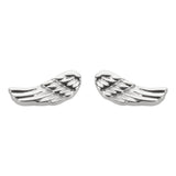 SK1460  Angel Wing  Earrings Post & Nut Stainless Steel Motorcycle Biker Jewelry