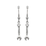SK1470  Wrench  Earrings French Wire Stainless Steel Motorcycle Biker Jewelry