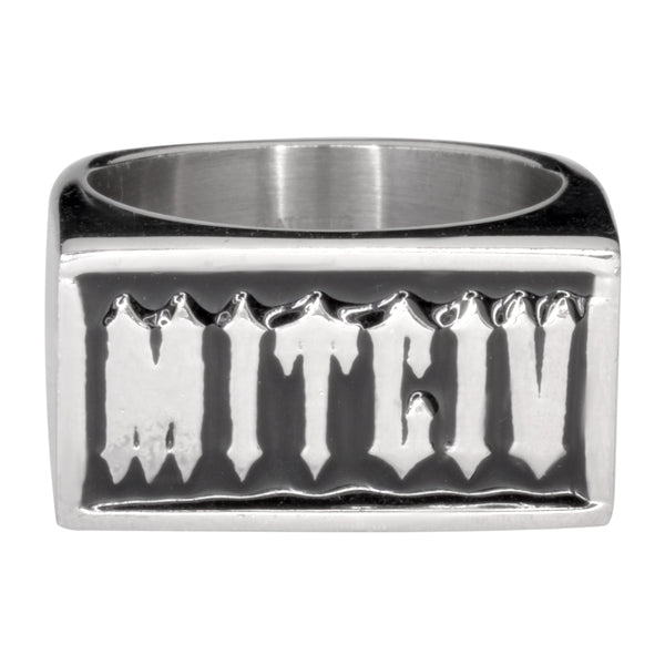 SK1711 Gents Victim Ring Knock-Out Forehead Stamp Stainless Steel Motorcycle Biker Jewelry