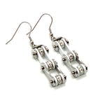 SK1100E Two Tone Silver White Silver Crystal Centers