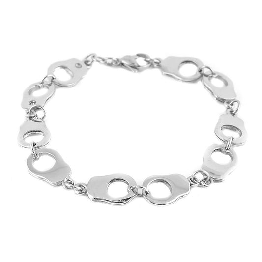SK1450 Ladies Ten Handcuff Bracelet Stainless Steel
