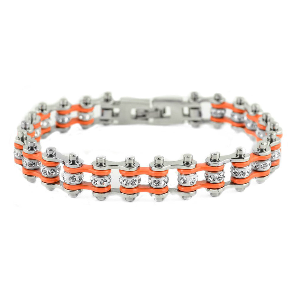 SK2002  Mini Size Two Tone Silver Orange With White